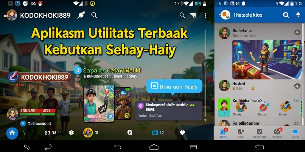 Tampilan utama <strong>KODOKHOKI889</strong> dengan fitur utilitas yang kaya.