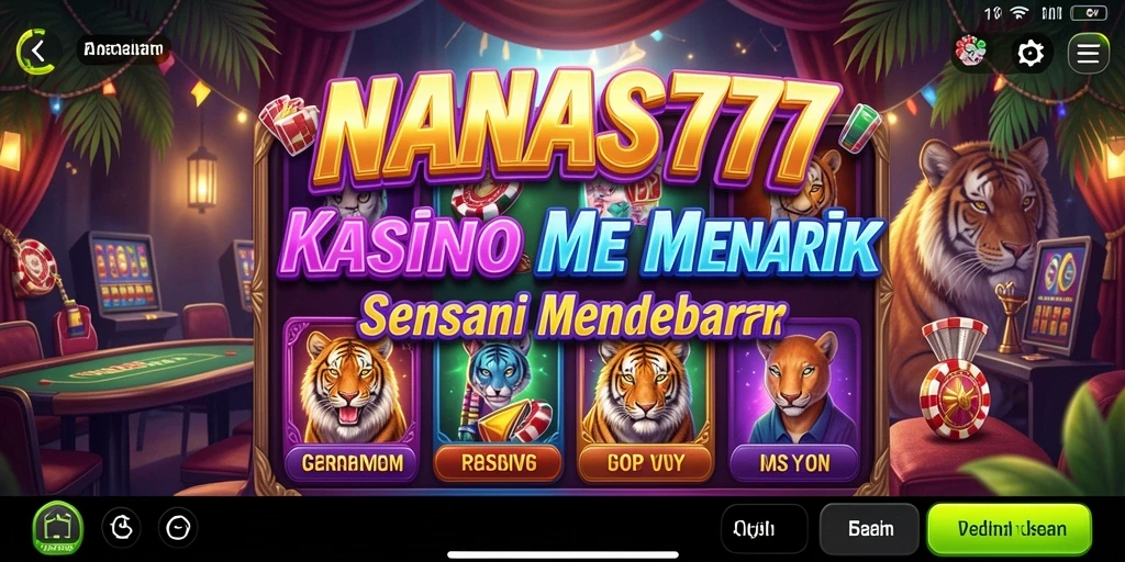 Screenshot gameplay NANAS777 menampilkan pengalaman Kasino yang menarik.