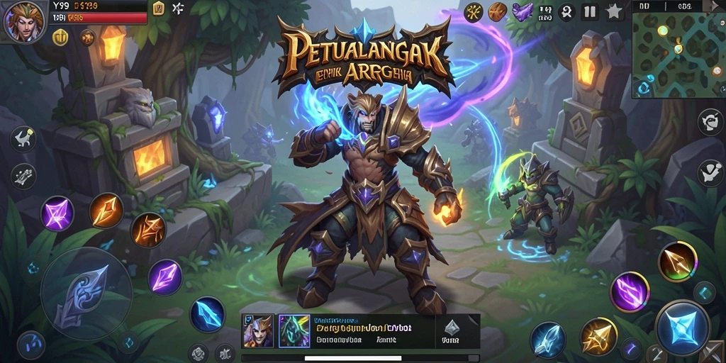 Screenshot Y89 menampilkan aksi pertempuran seru di dunia ARPG.