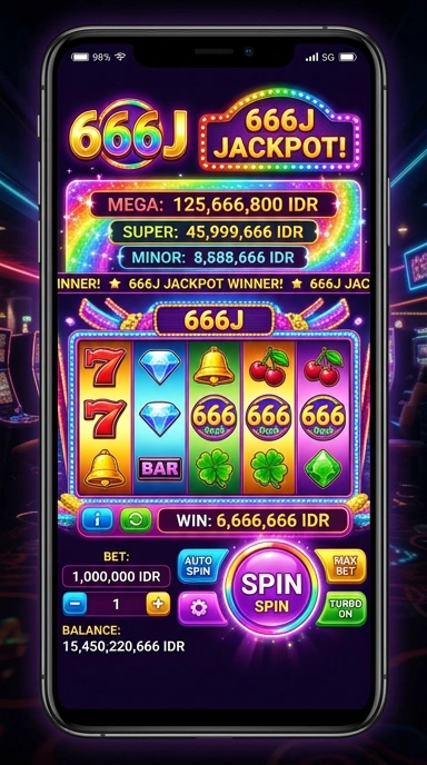 Screenshot aplikasi 666j yang menunjukkan tampilan antarmuka pengguna.